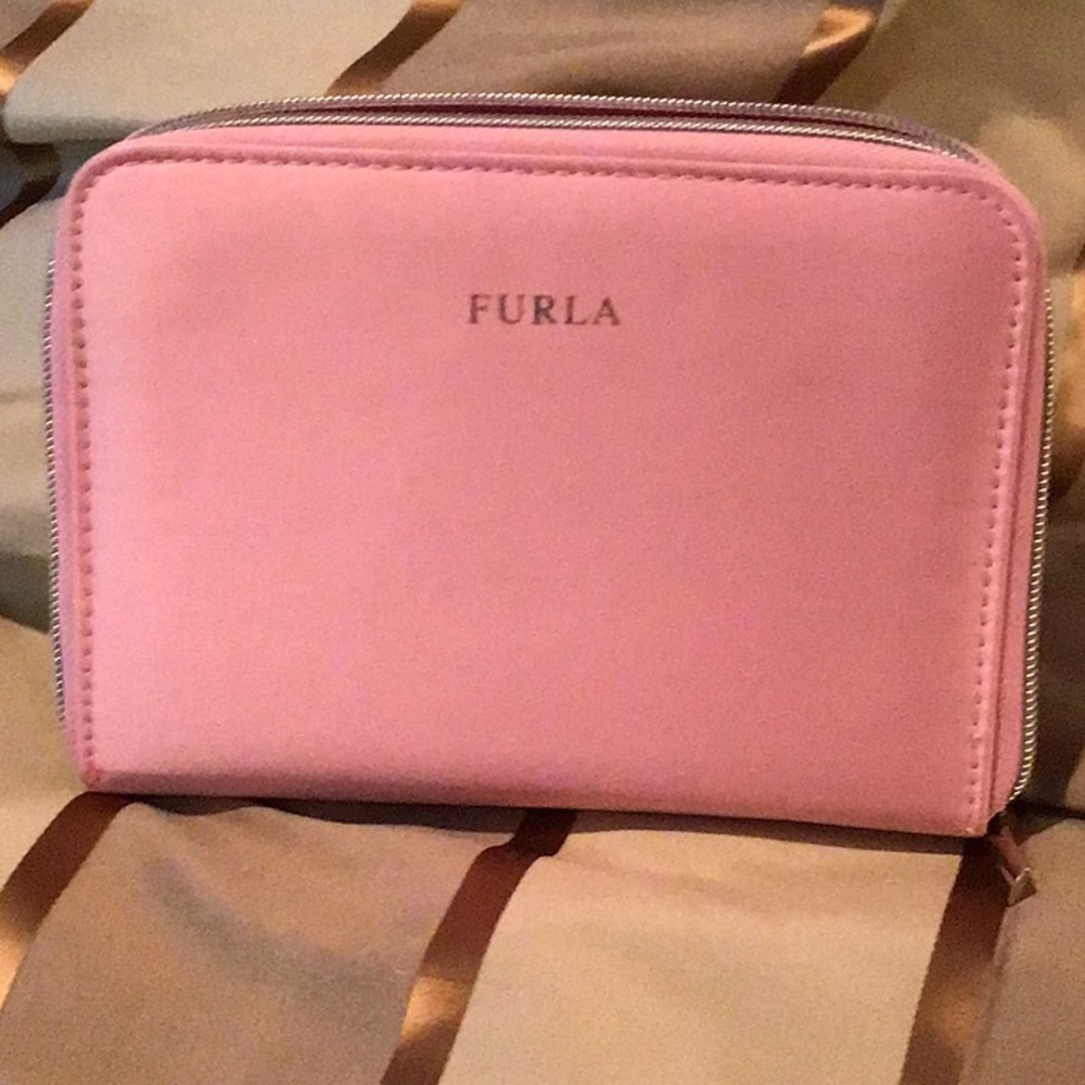 Furla Crossbody ~ Pink Tropical Travel NWOT